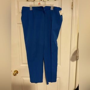 Dark blue straight leg pants